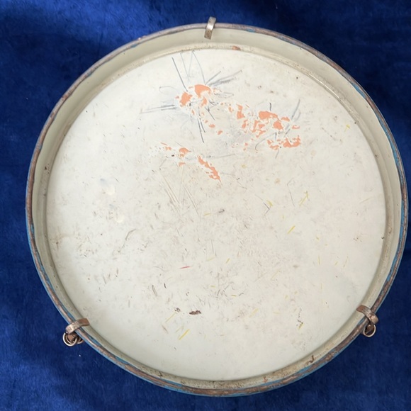 Vintage Ohio Art Childs Toy Tin Drum with Storybook Characters Great Graphics! - Picture 15 of 15